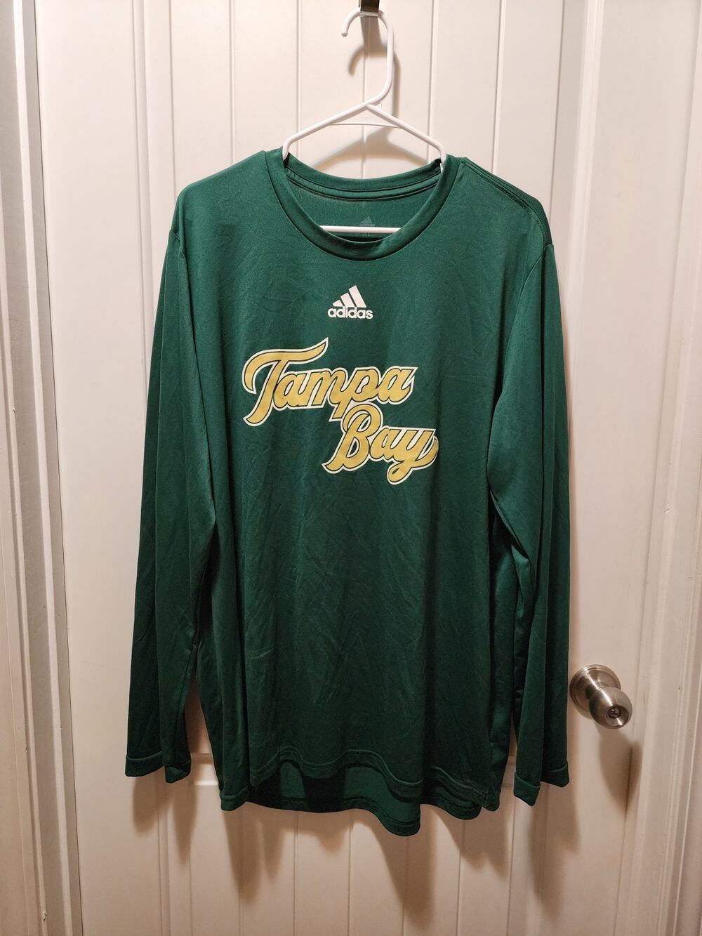 NCAA Adidas USF South Florida Bulls Tampa Bay Athletic Long Sleeve Shirt Size XL